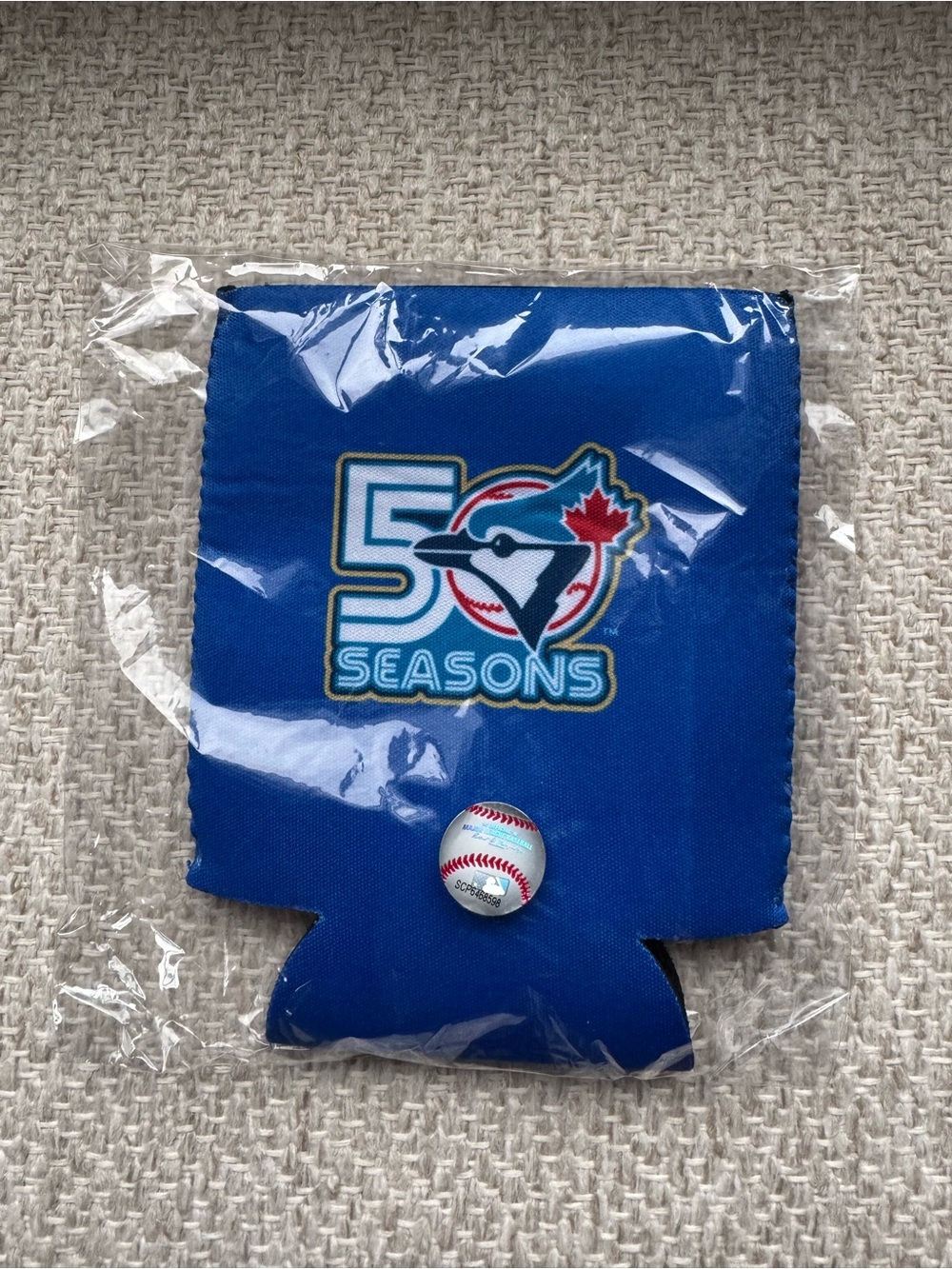 Toronto Blue Jays "50 Seasons" Blue Can Koozie Brand New Bud Light
